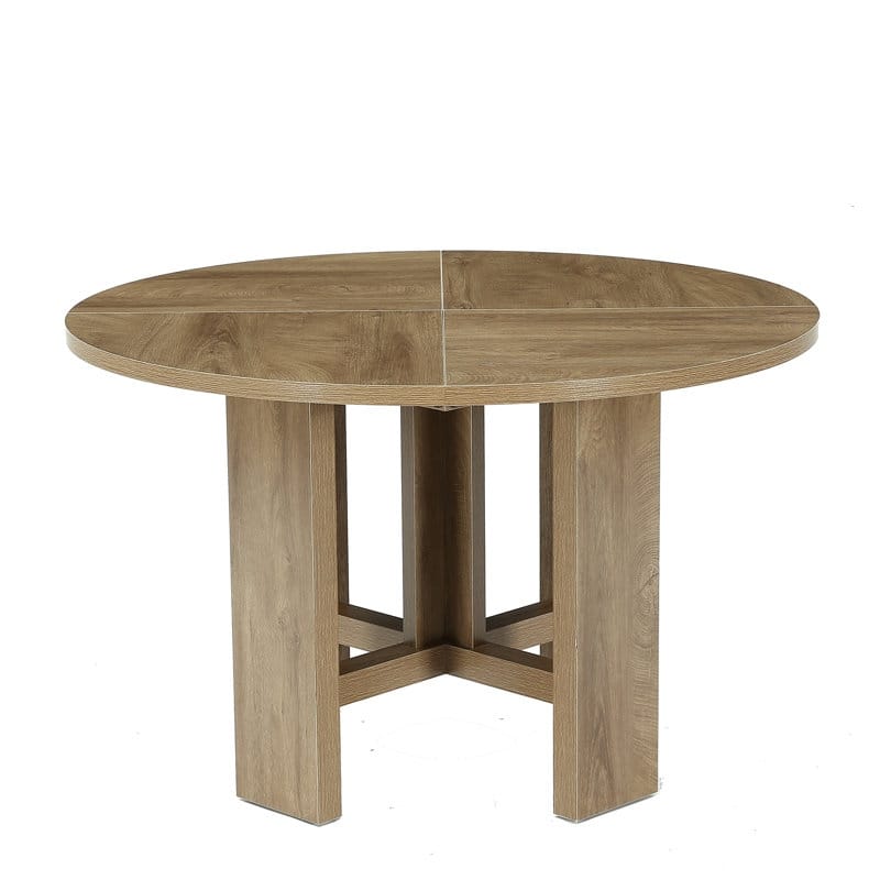 47-Inch Round Dining Room Table, Wooden Kitchen Table For 4-6