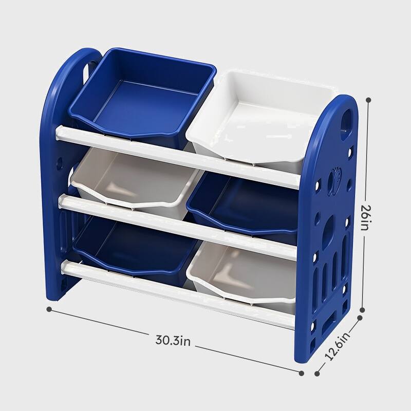 Kids Toy Storage Organizer with 6 Bins