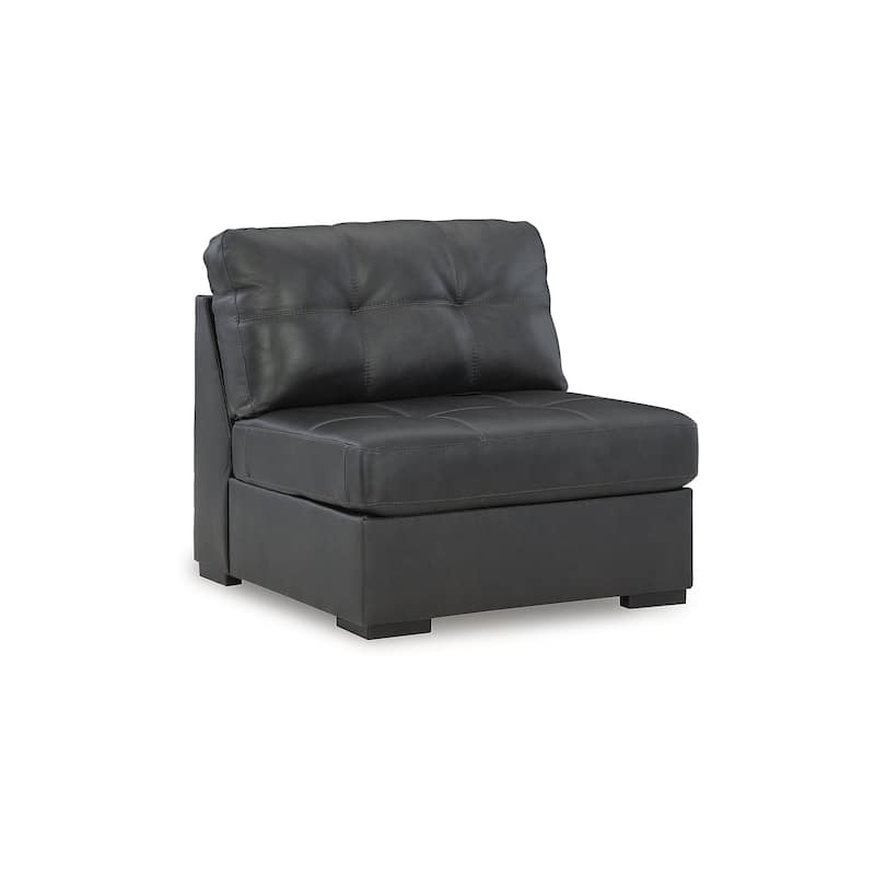 Signature Design by Ashley Brindley Pier Black 4-Piece Sectional Sofa - 176"W x 39"D x 40"H