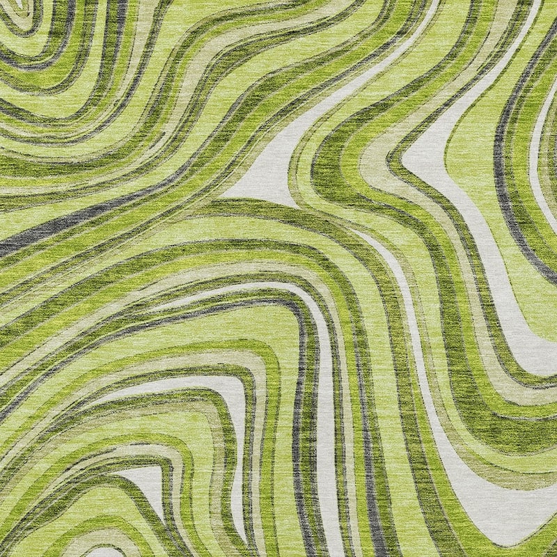 HomeRoots Abstract Transitional Rectangle Outdoor Rug