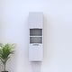 preview thumbnail 10 of 11, Meble Furniture Madera 05 Wall-Mounted Matte Bookcase 13.6W x 13.8D x 47.2H Inches European Modern Design White