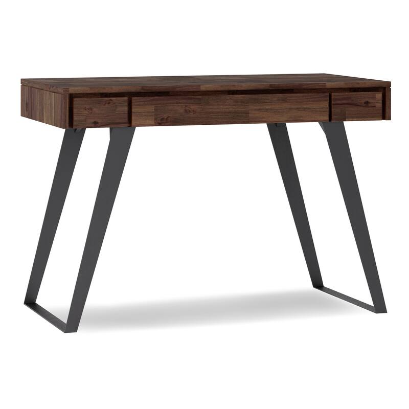 WYNDENHALL Mitchell SOLID ACACIA WOOD Modern Industrial 44 inch Wide Small Desk