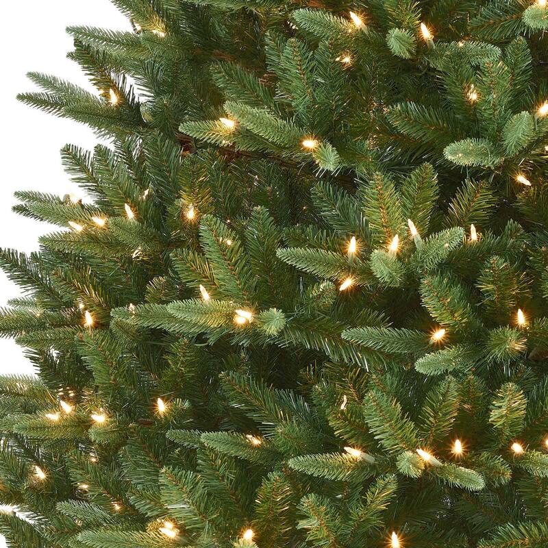 Pre-lit Slim Monroe Fir Artificial Christmas Tree - 12’ - Warm White LED Lights - over-10-feet