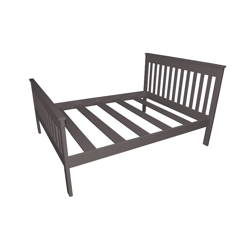 Harmony Solid Pine Queen Bed - Graphite - Queen
