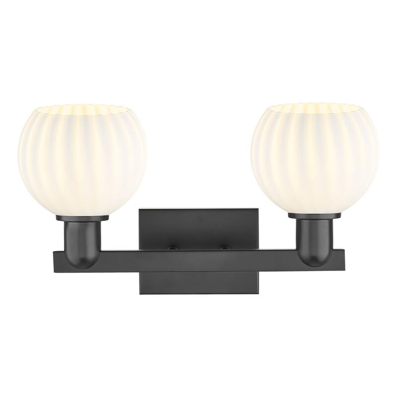 Innovations Lighting Endless Possibilities Arcadia - White Venetian - 2 Light 17" Bath Vanity Light