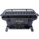 preview thumbnail 5 of 13, Oval Cast Iron Portable Outdoor Grill with Carry Handle Charcoal Fueled - 19"L