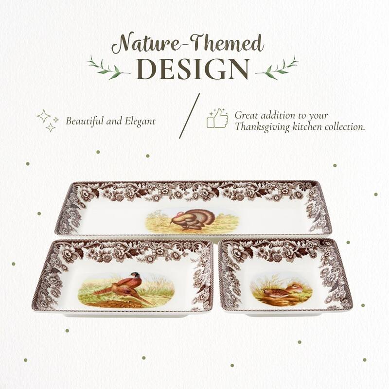 Spode Woodland 3 Piece Traditional Nesting Trays