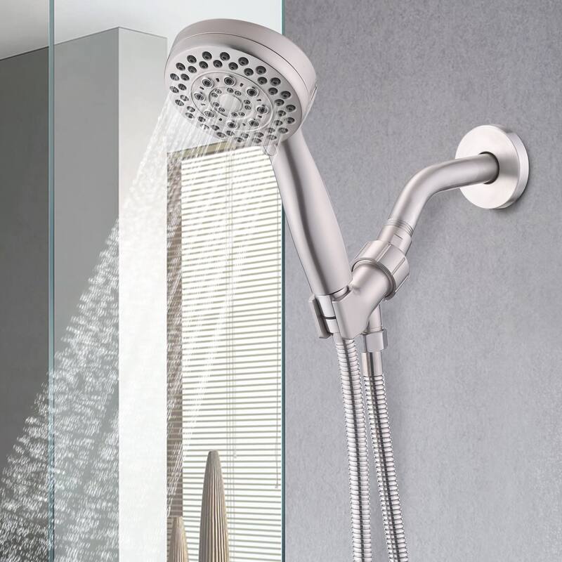 5 Mode Adjustable Settings Handheld Shower Head with Hose High Pressure Shower Heads