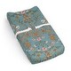 preview thumbnail 1 of 4, Sweet Jojo Designs Boho Wildflower Vintage Floral Girl Changing Pad Cover Sheet Turquoise Orange Bohemian Garden Farmhouse Pink