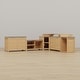 preview thumbnail 36 of 93, 100% Solid Wood Outdoor Kitchen Cabinet Set, Modular Patio BBQ Island Sideboard Buffet Pantry