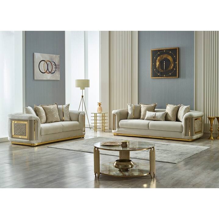 Elvin 2-piece Living room Set 1 Sofa & 1 Loveseat