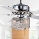 preview thumbnail 2 of 61, Bella Depot 52" Modern Reversible Crystal Ceiling Fan with Remote Control and Light Kit BD-016