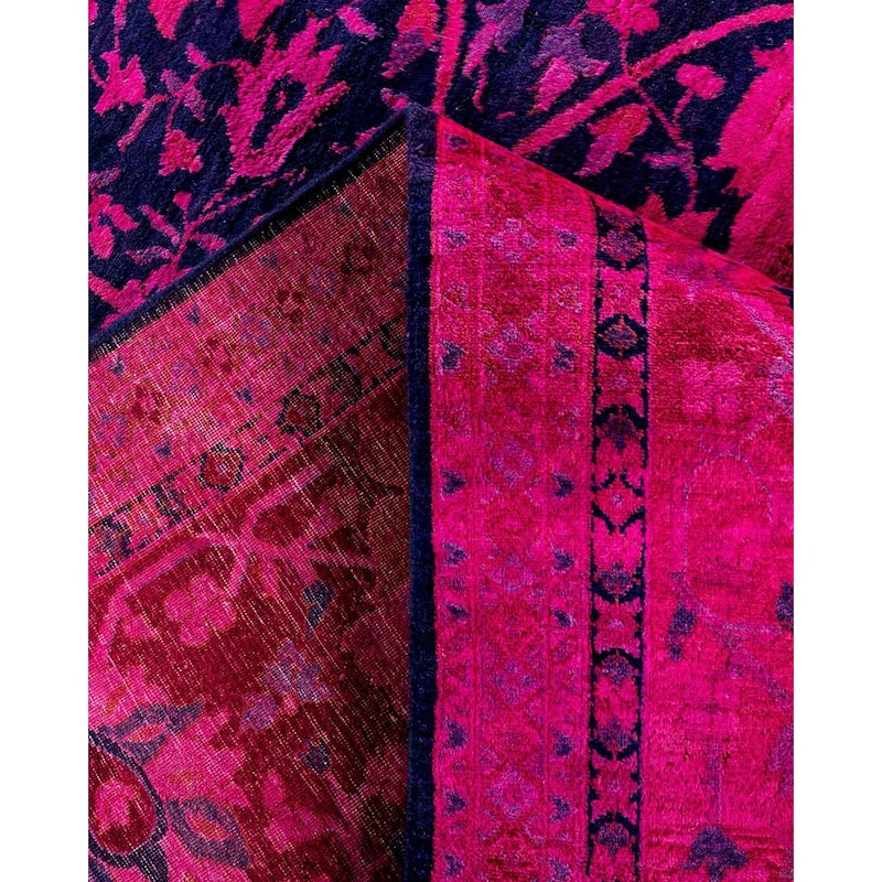 Fine Vibrance One-of-a-Kind Hand-Knotted Area Rug - Pink, 8' 3" x 10' 2" - 8' 3" x 10' 2"