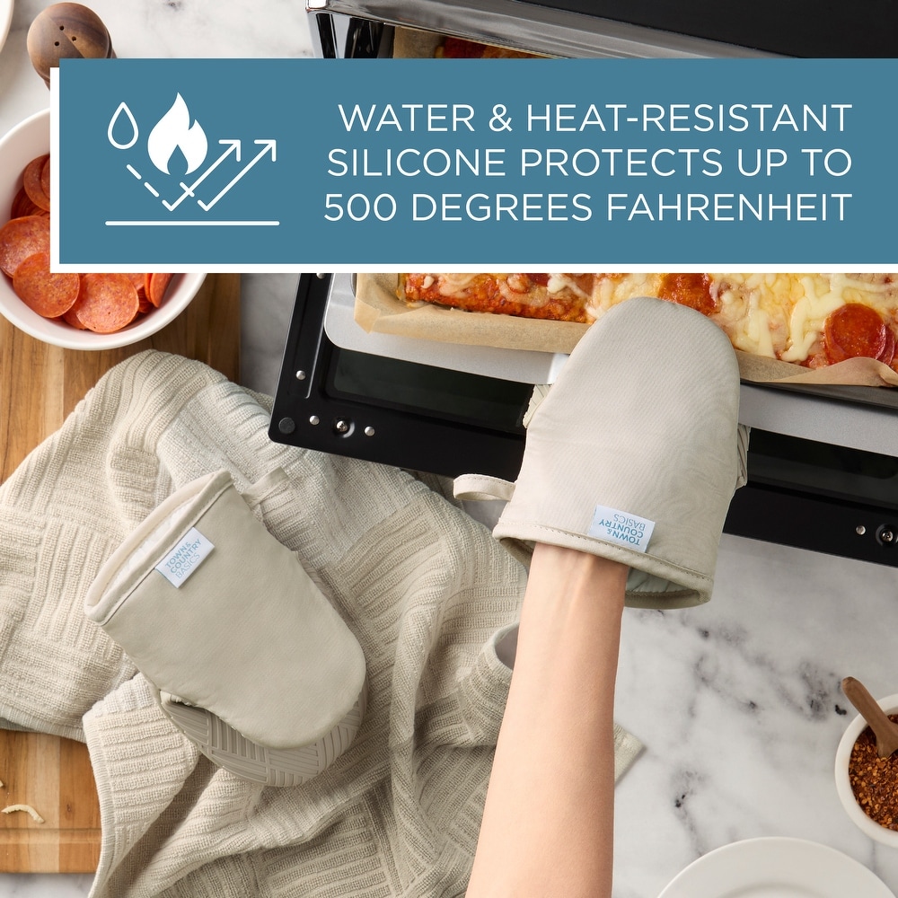 Beige Potholders and Oven Mitts Bed Bath & Beyond