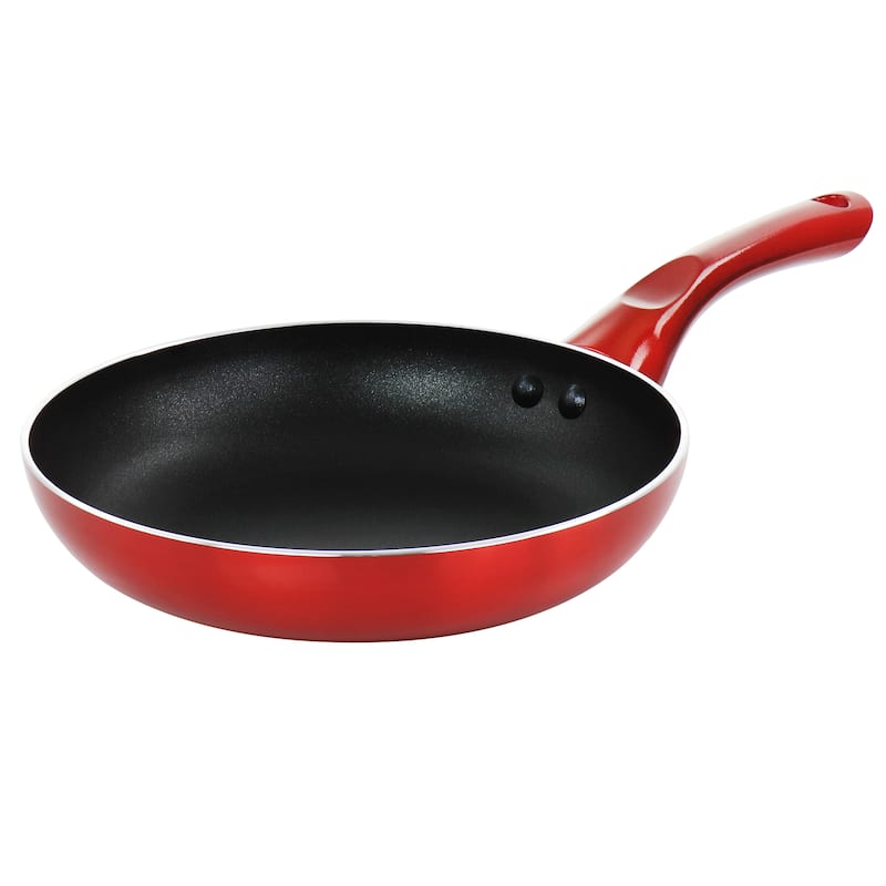 8 Inch Non Stick Gourmet Fry Pan in Scarlet - Red