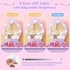 preview thumbnail 11 of 28, Kids Vanity Table Set with Lighted Mirror and Storage Drawer - 27.5” L x 13.5” W x 39” H
