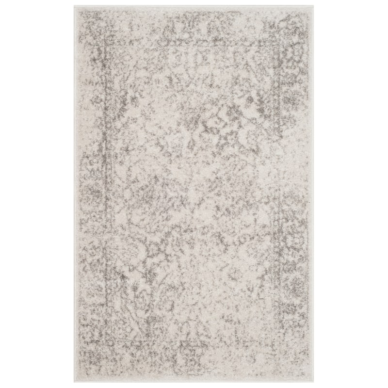 SAFAVIEH Adirondack Dakota Rustic Shabby Chic Distressed Rug - 2'6" x 4' - Ivory/Silver - Rectangle