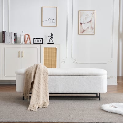 Christopher Knight Home - Carter Flip-Top Upholstered Storage Ottoman for Functional Seating and Modern Storage