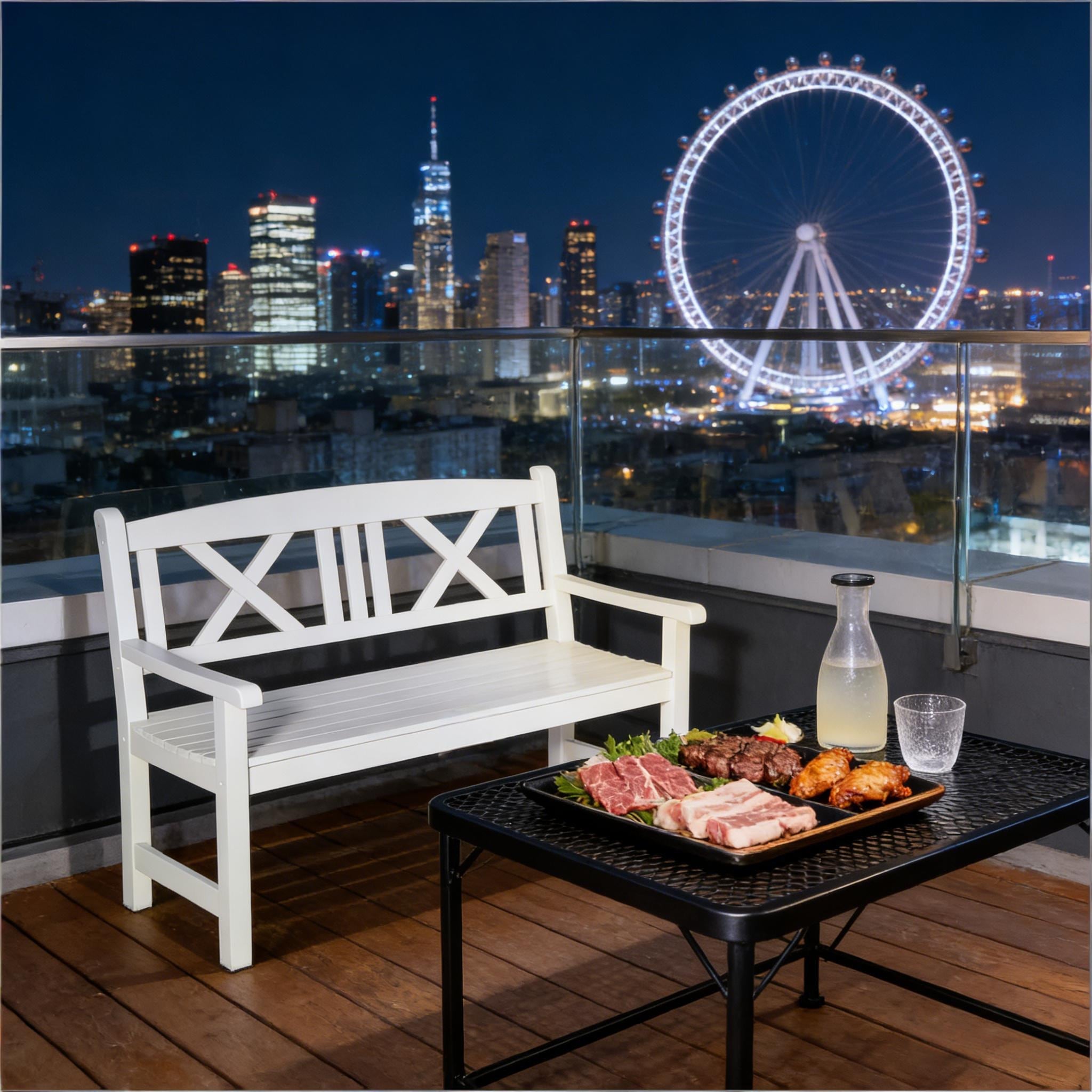 Nordic Style Wooden Garden Bench For Modern Outdoor Aesthetic And Seating