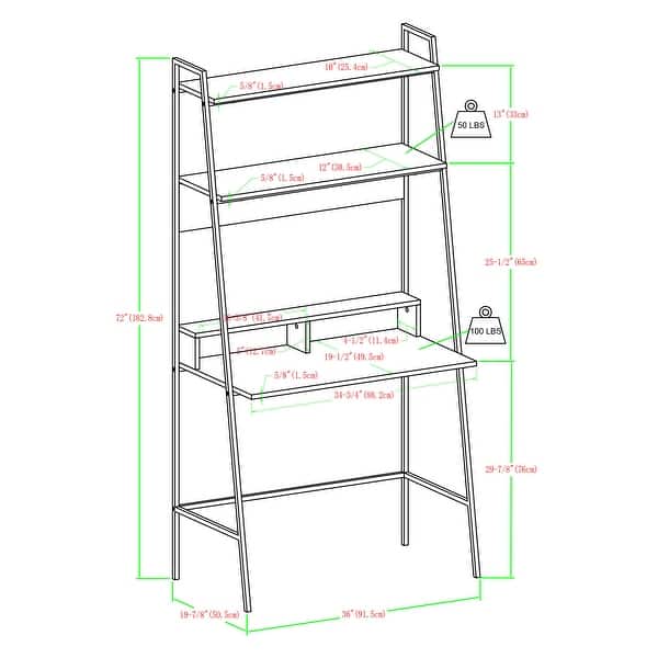 Giá rẻ Middlebrook Lahuri Metal Frame Ladder Shelf Desk: Nếu bạn đang tìm kiếm một sản phẩm vừa đẹp, vừa tiện lợi và vừa tiết kiệm chi phí thì hãy xem các hình ảnh về Middlebrook Lahuri Metal Frame Ladder Shelf Desk. Bộ sản phẩm này với giá hợp lý đáp ứng mọi yêu cầu về một ngôi nhà đẹp và tiện nghi.
