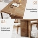 preview thumbnail 13 of 33, Farmhouse Rectangular Dining Table for 4-6 People