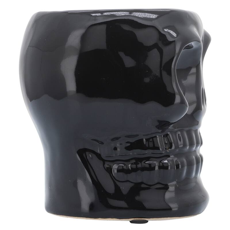 Sagebrook Home Ceramic Skull Vase Contemporary Gothic Decorative Skull Vase for Succulents or Small Plants