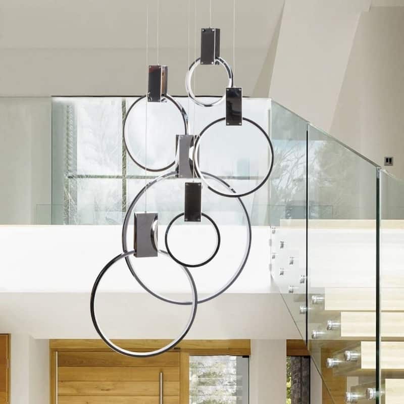 Hong Kong Dimmable Integrated LED Chandelier - Chrome
