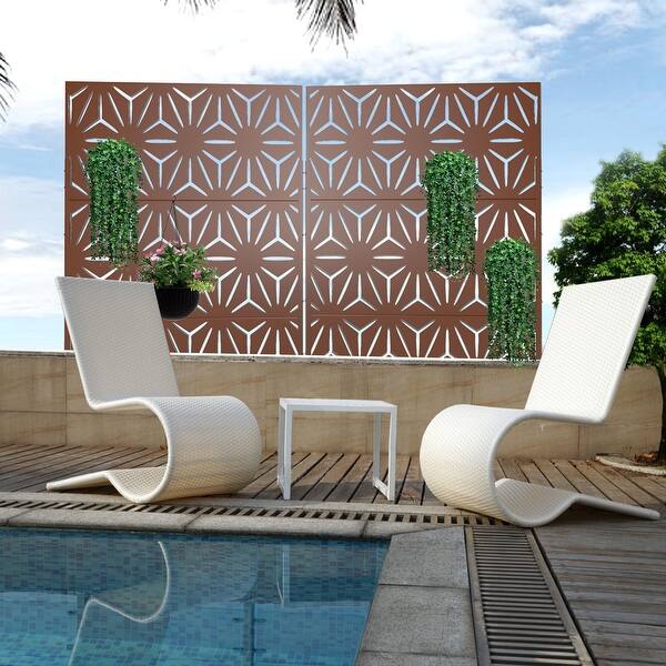 Privacy Screen Free Standing Star