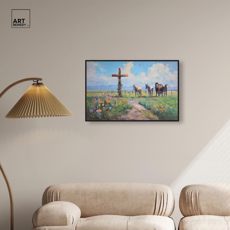 Faithful Pasture Canvas by Art Remedy