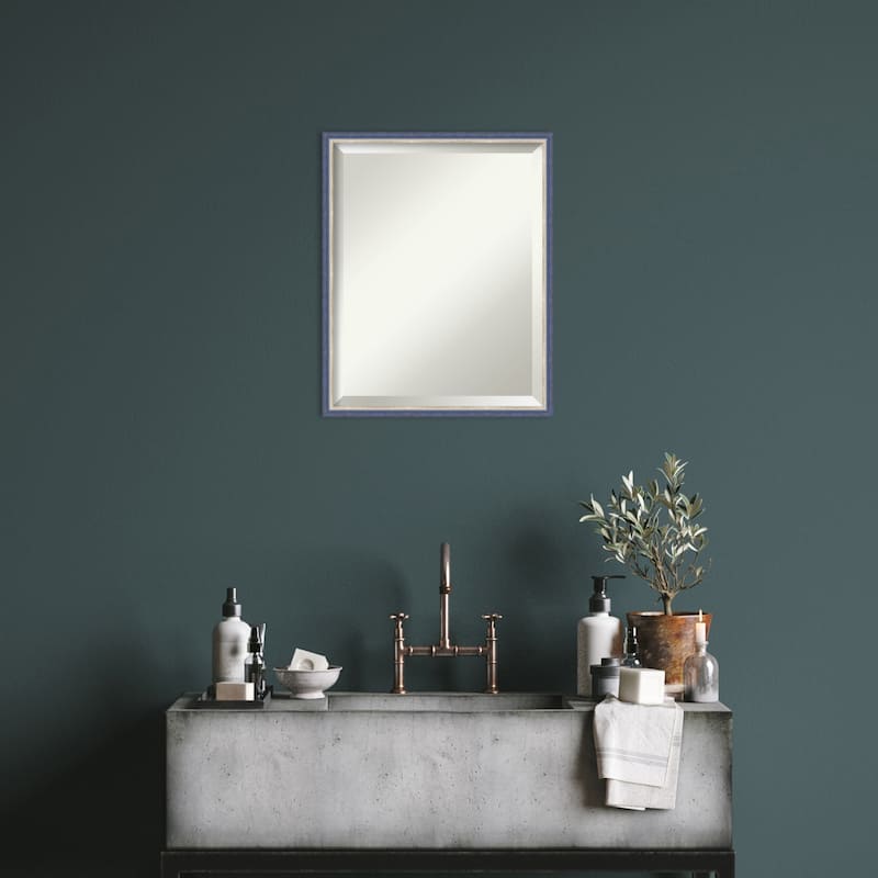 Theo Narrow Beveled Wood Framed Wall Mirror