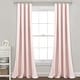 preview thumbnail 3 of 21, Lush Decor Baby Pixie Fox Geo Blackout Single Window Curtain Panel 95" x 52" - Pink