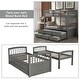 preview thumbnail 12 of 44, Twin over Twin Bunk Bed With Ladder And Safety Rail,Twin Trundle Bed with 3 Drawers