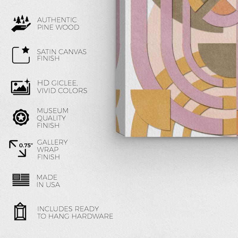 Wynwood Studio Canvas Abstract Topsy Coaster Green and Army Green Modern & Contemporary Wall Art Canvas Print