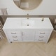 preview thumbnail 3 of 17, Leon 60 in. Single Bathroom Vanity with Composite Stone Top