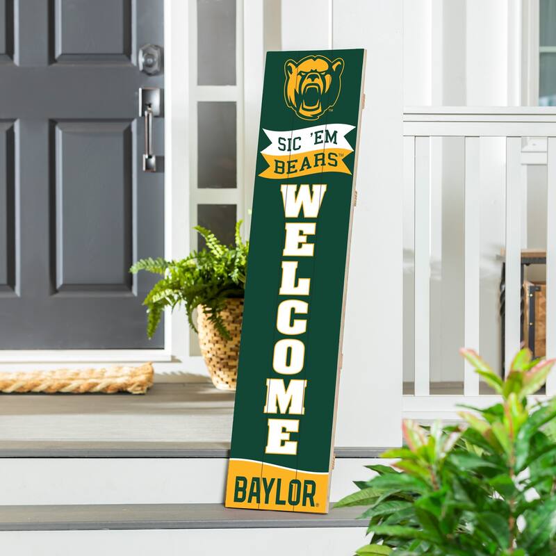 47" Porch Leaner Welcome Wall Sign, Baylor University