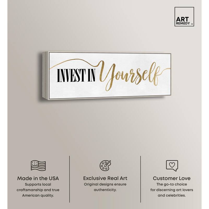 Invest In Yourself Panoramic Canvas by Art Remedy