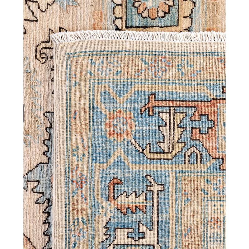 Serapi One-of-a-Kind Hand-Knotted Area Rug - Ivory - 9' 2" x 12' 2"