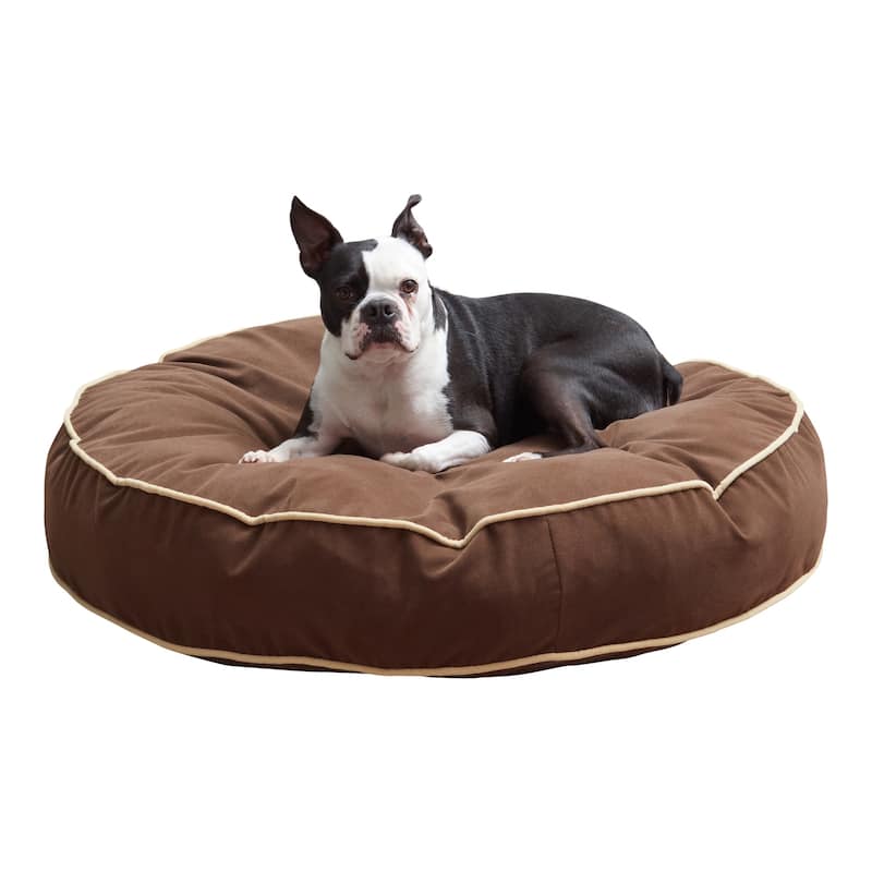 Scout Round Reversible Pillow Dog Bed - Medium (36") - Cocoa