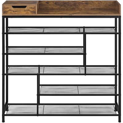 Yaheetech 6-Tier Shoes Rack Shelf Organizer Shoe Rack with Storage Box