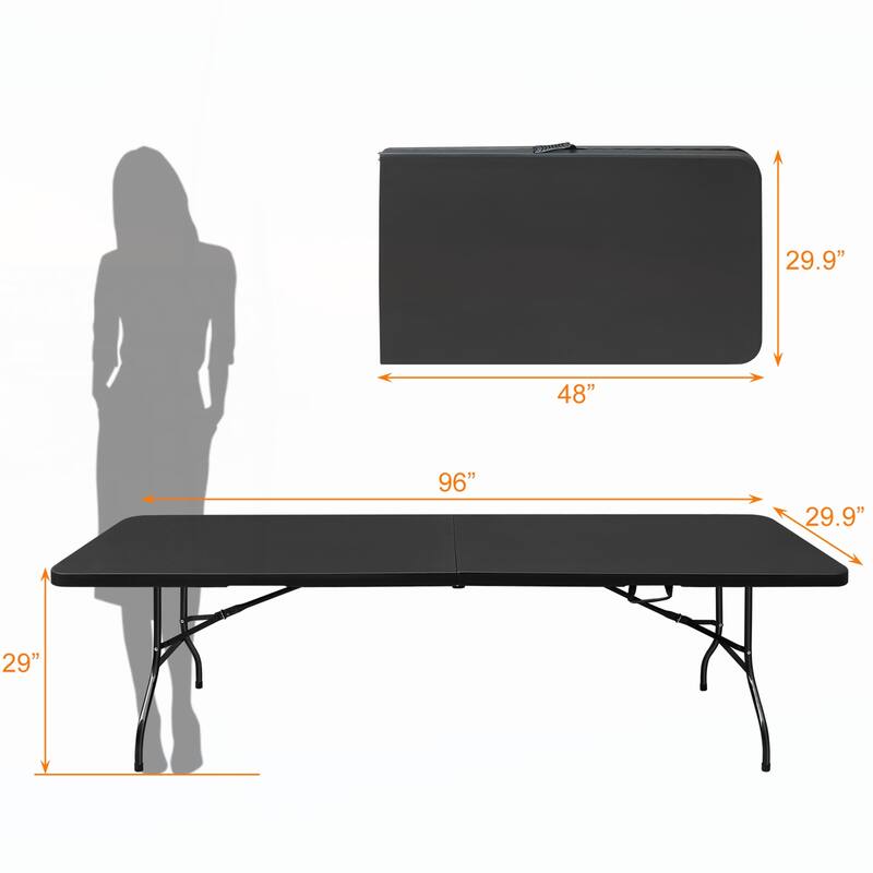 8ft Portable Plastic Table for Camping