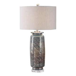 Uttermost Olesya Swirl Glass Table Lamp