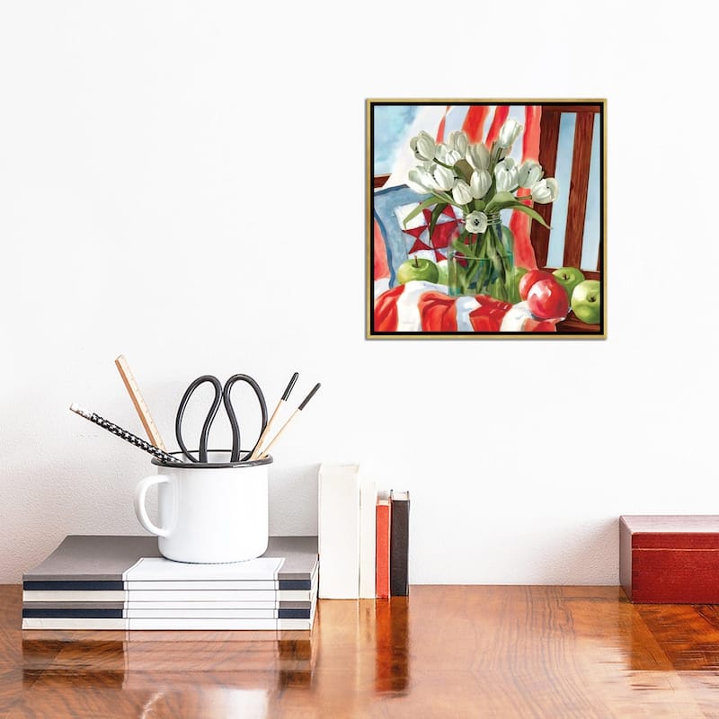 iCanvas "July Tulips" by Carol Robinson Framed Canvas Print
