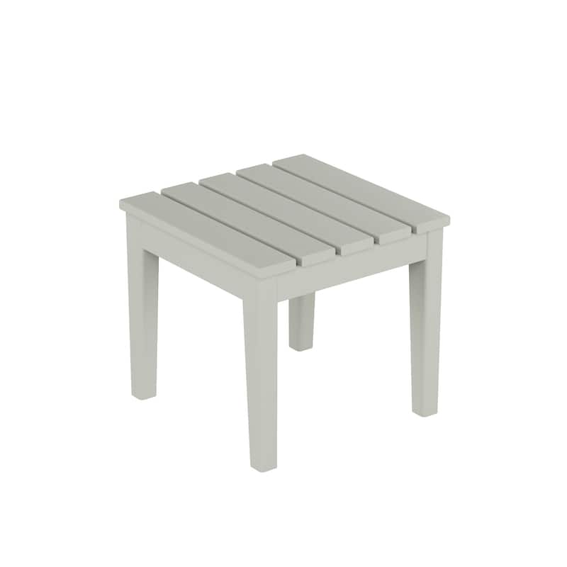 Shoreside Modern 12-Piece Folding Adirondack Chair With Ottoman And Side Table