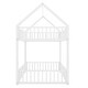 preview thumbnail 5 of 18, Twin over Twin House-Shaped Design Metal Bunk Bed with Fence and Door