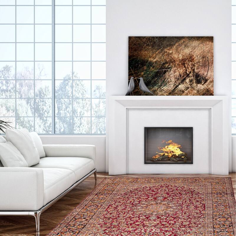 ECARPETGALLERY Hand-knotted Antalya Vintage Burgundy Wool Rug - 9'9 x 12'10