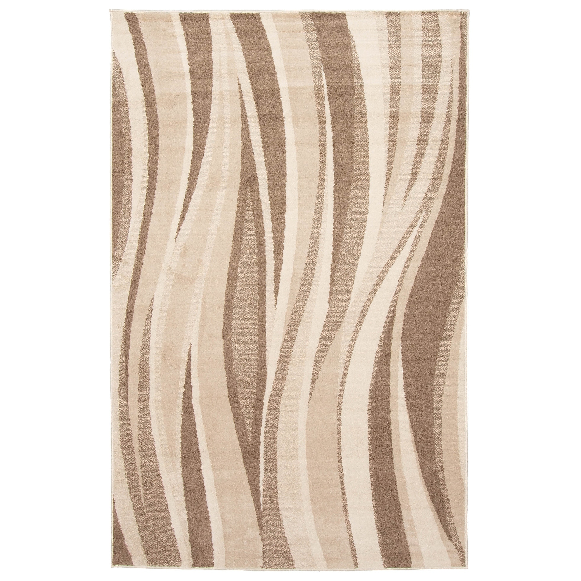 ECARPETGALLERY Machine Woven Mirage Beige Area Rug
