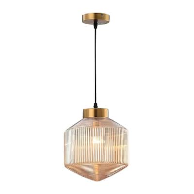 Adjustable size bar light amber hanging lamp glass pendant lights