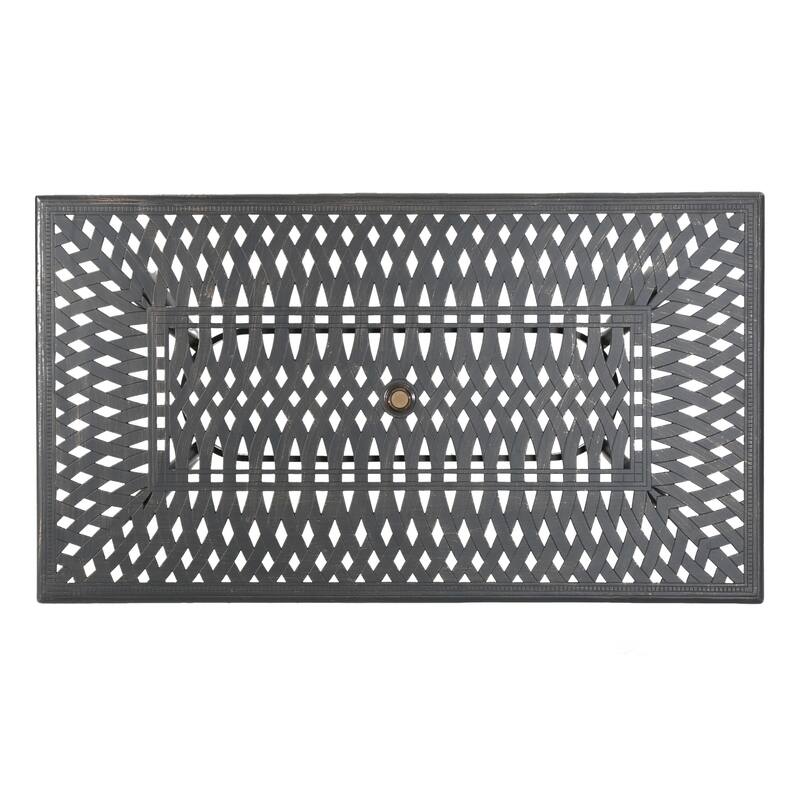 Christopher Knight Home - Abigail 7-Piece Outdoor Cast Aluminum Dining Set with Expandable Table and Swivel Chairs