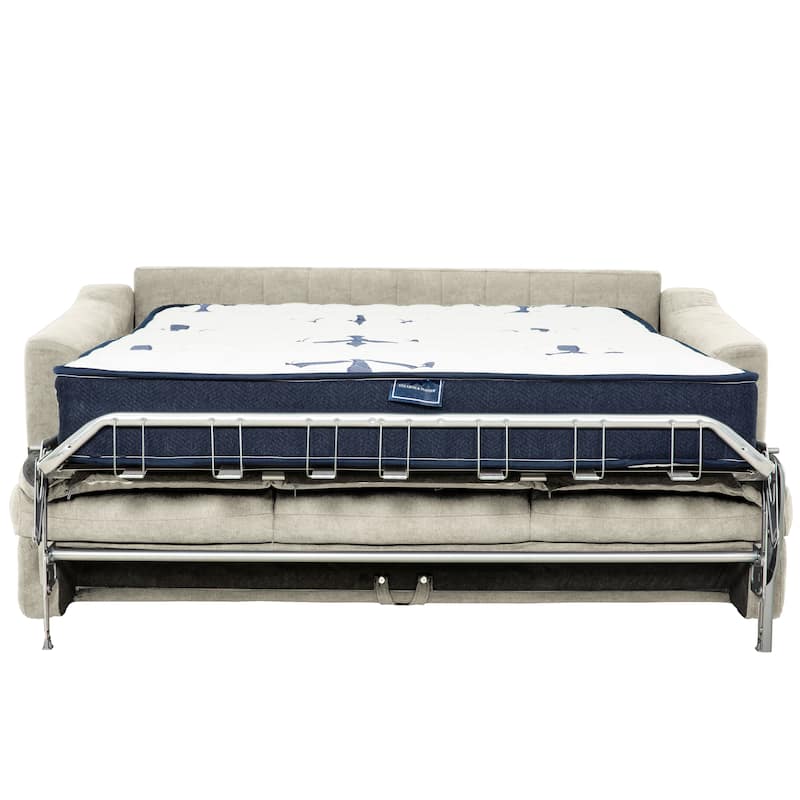Stearns & Foster® Luca 83 in. Queen Pull Out Sofa Bed with 8 in. Hybrid Mattress
