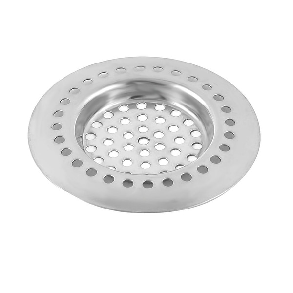 Household Kitchen Bathroom Metal Sink Drain Strainer Mesh Household Kitchen Bathroom Metal Sink Drain Strainer Mesh Filter Sliver Tone